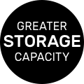 Greater Storage Capacity